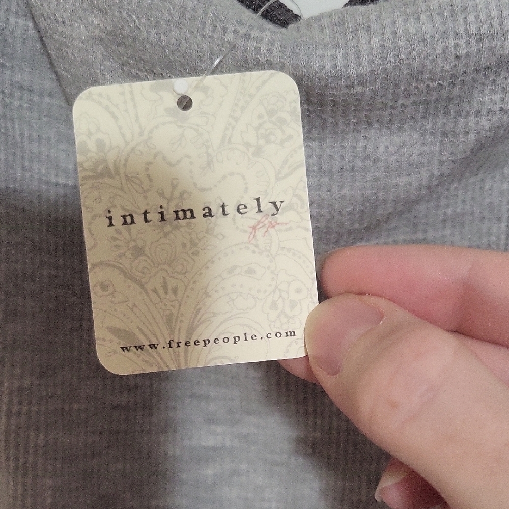 NWT Free People Intimately Gray Tanktop Size M - Picture 3 of 7
